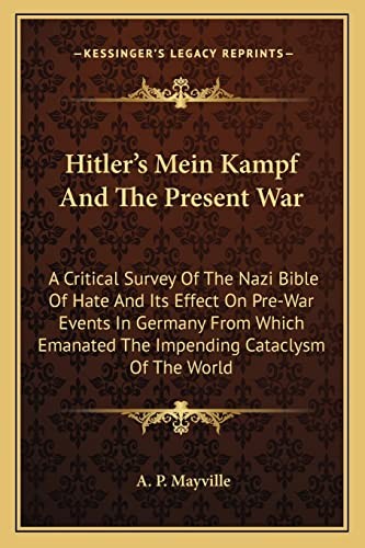 Hitler mein kampf - kampf, the